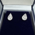 18ct White Gold Diamond Earrings