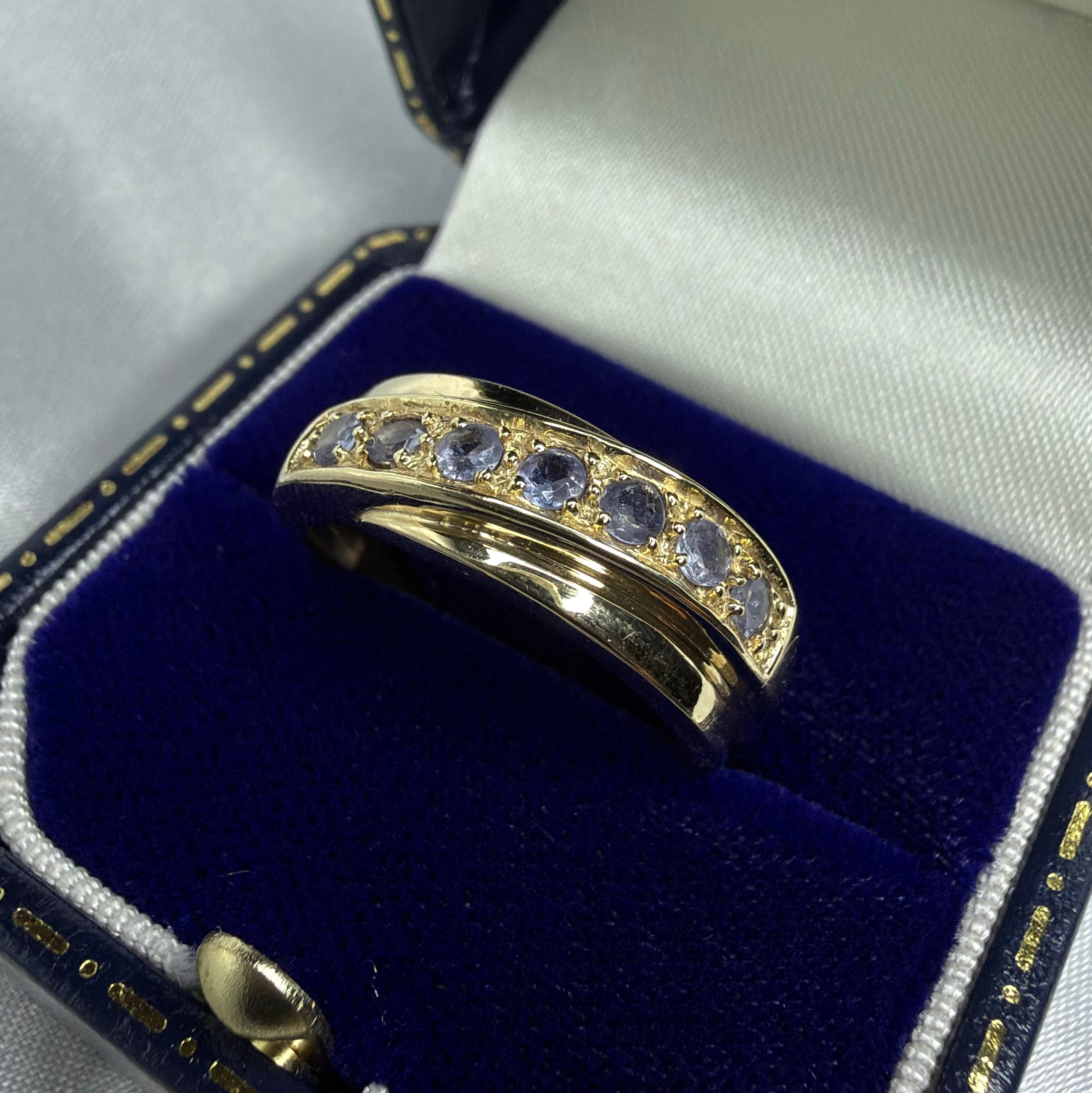 9ct gold Iolite Ring - Size P