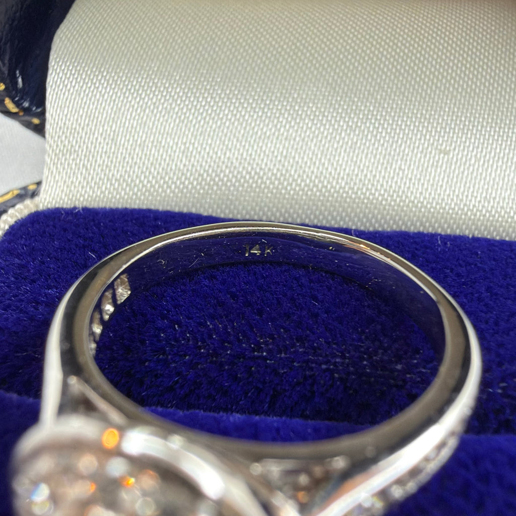 14k 1.10ct Diamond Daisy Ring - Size J