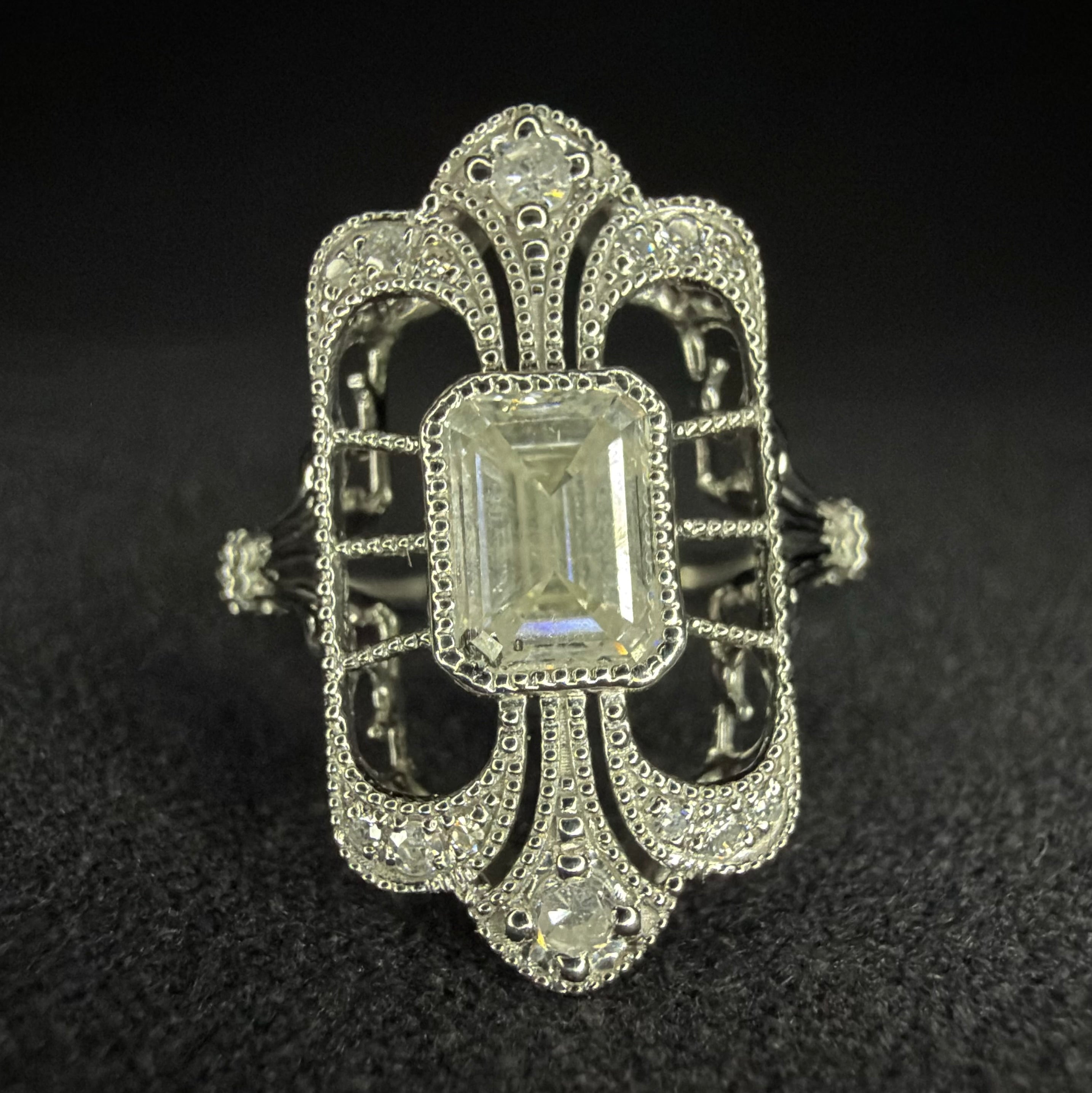 Platinum 950 1.01ct Natural Diamond Ring - Size K 1/2