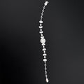 18k White Gold Natural Diamond Cluster Bracelet — 1.20ct