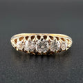 18ct Yellow Gold Antique Five-Stone Diamond Ring