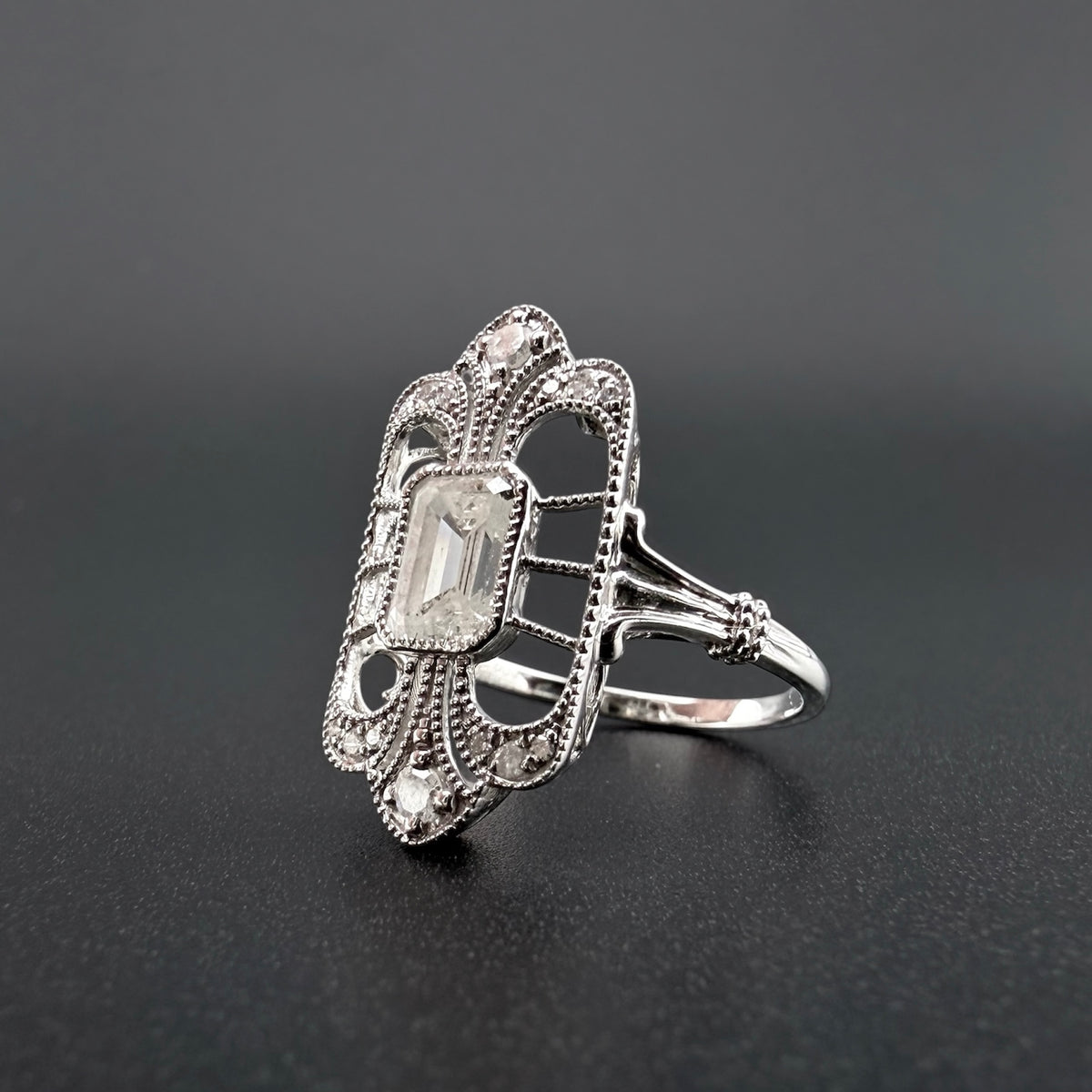 Platinum 950 1.01ct Natural Diamond Ring - Size K 1/2