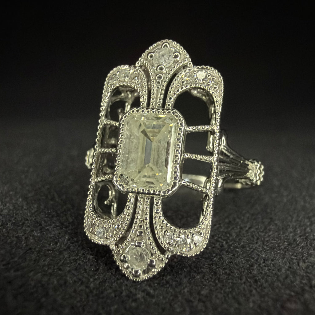 Platinum 950 1.01ct Natural Diamond Ring - Size K 1/2