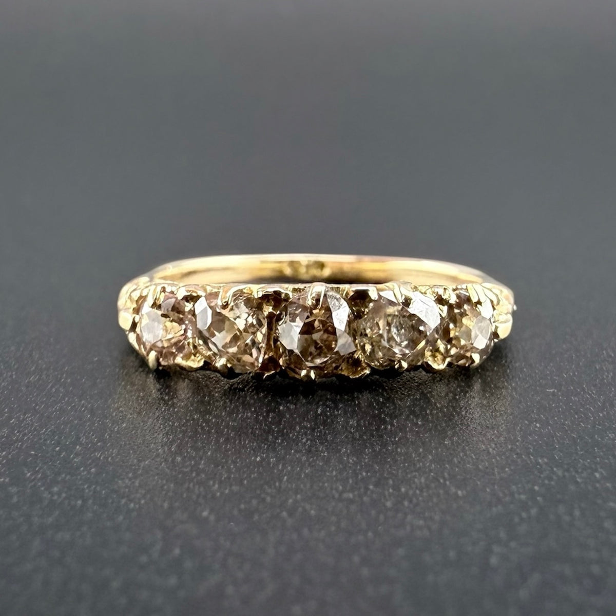18ct Yellow Gold Antique Five-Stone Diamond Ring