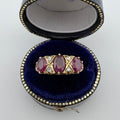 18ct Yellow Gold Antique Ruby & Diamond Ring c.Early 1900s