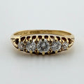 18ct Yellow Gold Antique Five-Stone Diamond Ring