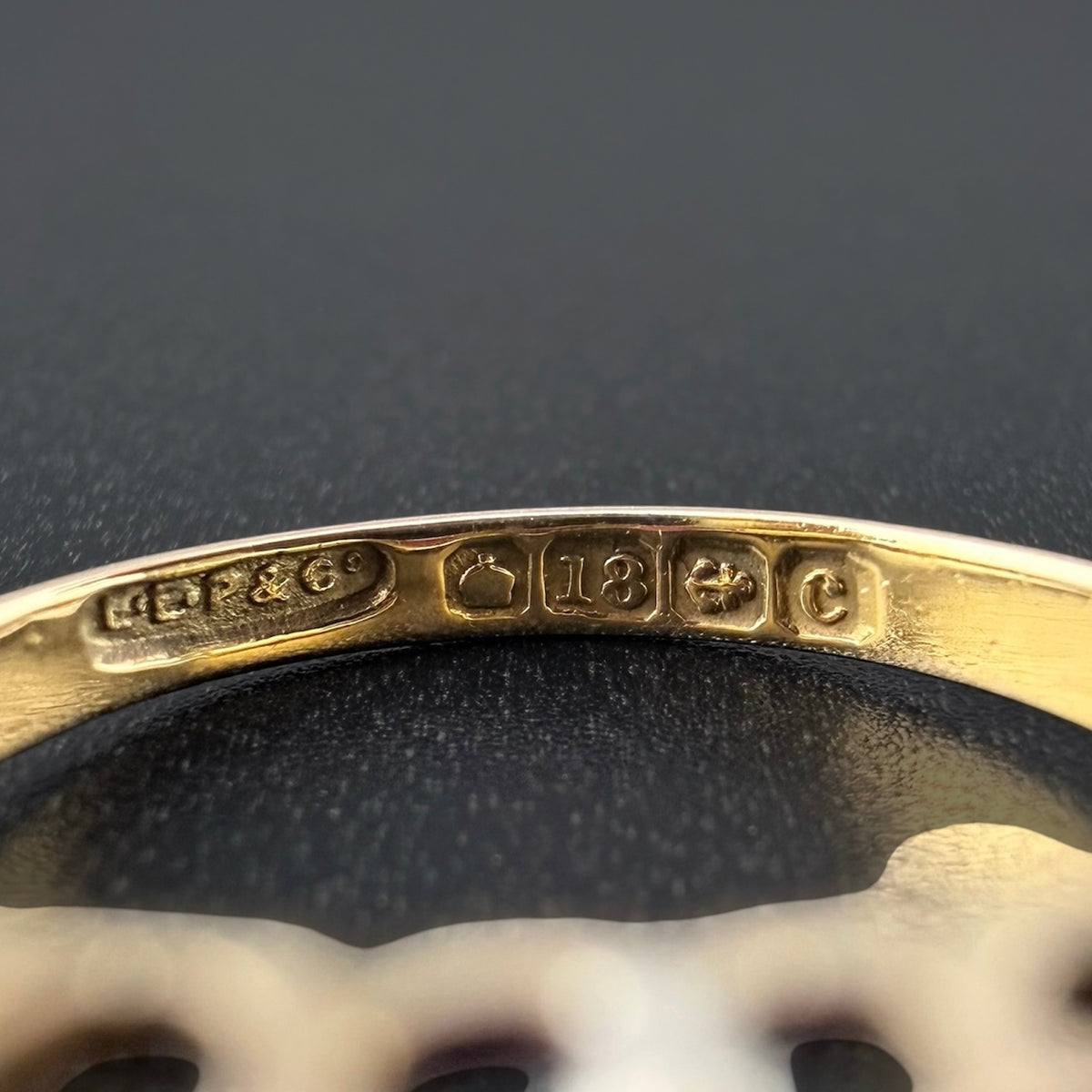 18ct Yellow Gold Antique Ruby & Diamond Ring c.Early 1900s