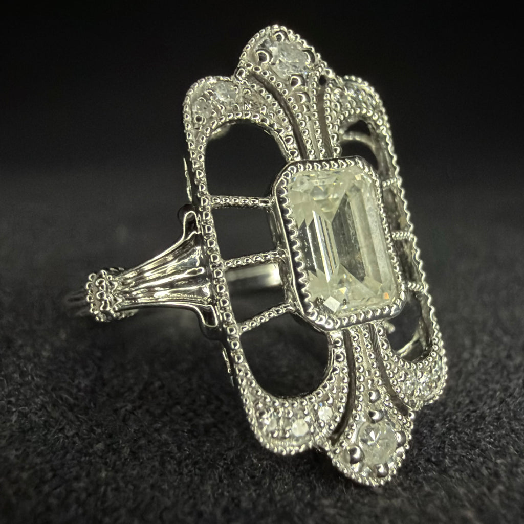 Platinum 950 1.01ct Natural Diamond Ring - Size K 1/2