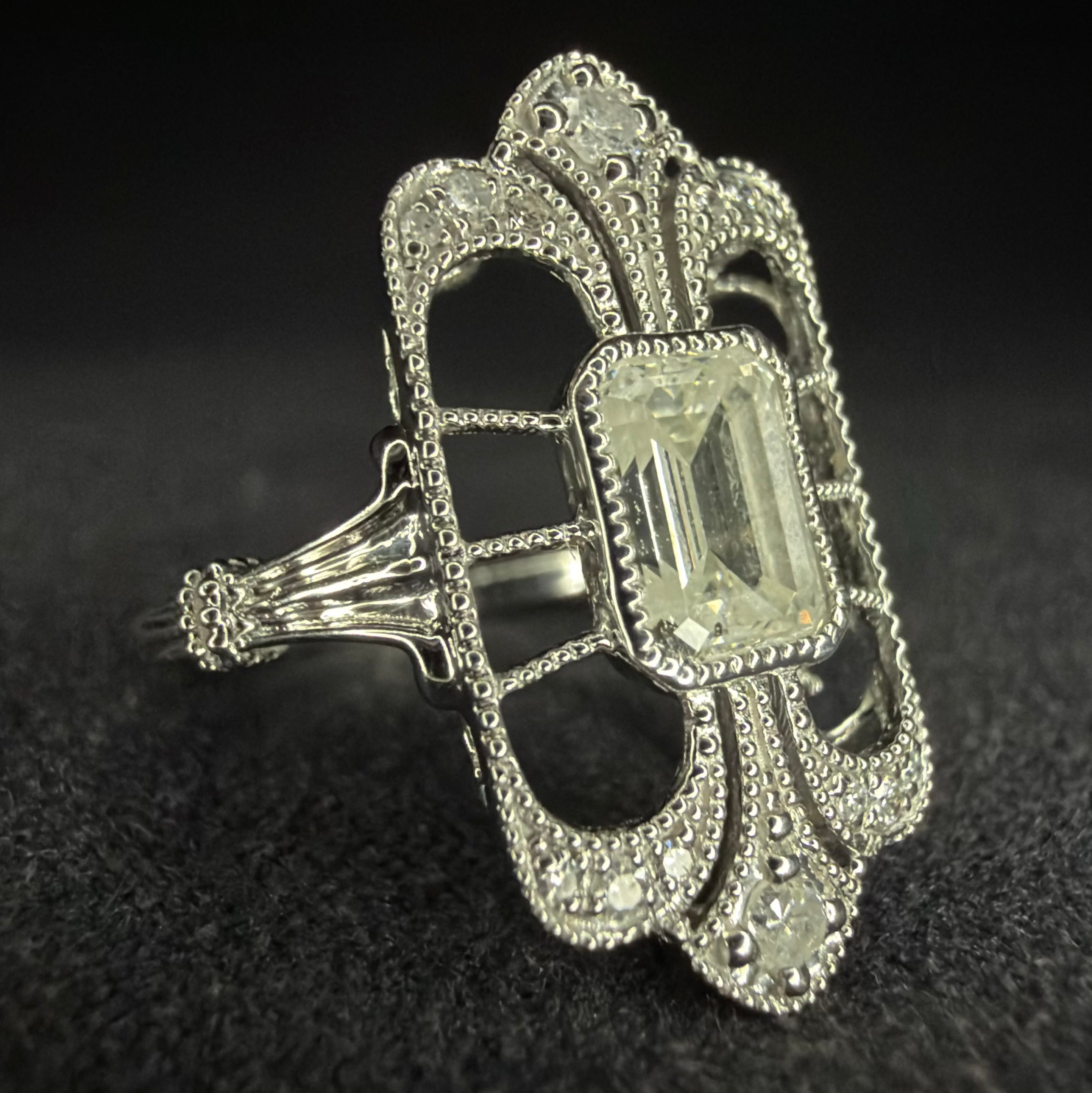 Platinum 950 1.01ct Natural Diamond Ring - Size K 1/2