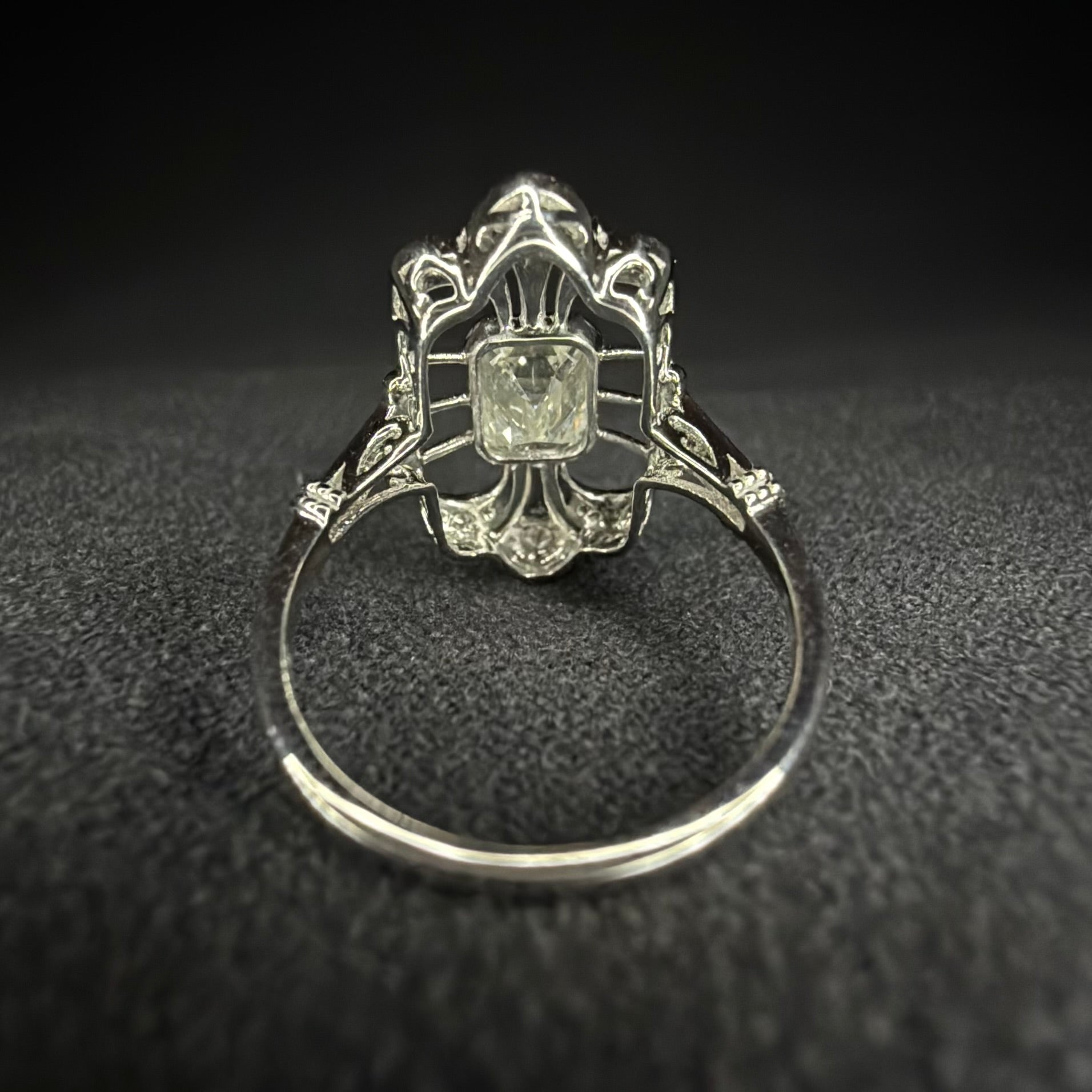 Platinum 950 1.01ct Natural Diamond Ring - Size K 1/2
