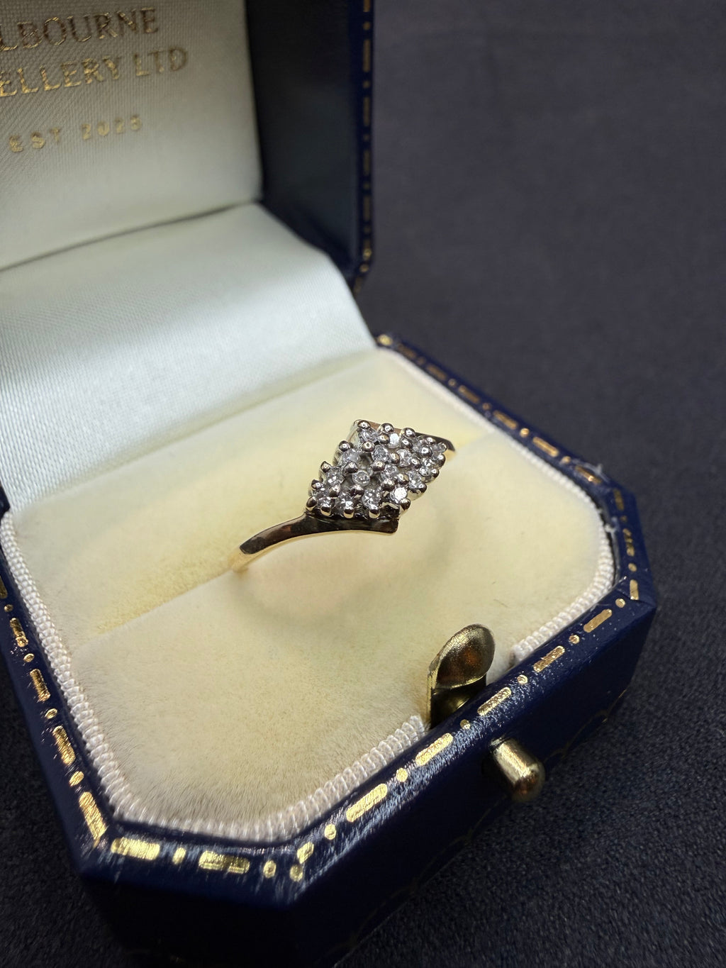 9ct Diamond Ring - Size I 1/2