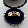 18ct Yellow Gold Antique Ruby & Diamond Ring c.1895