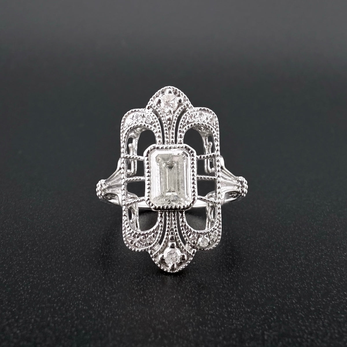 Platinum 950 1.01ct Natural Diamond Ring - Size K 1/2