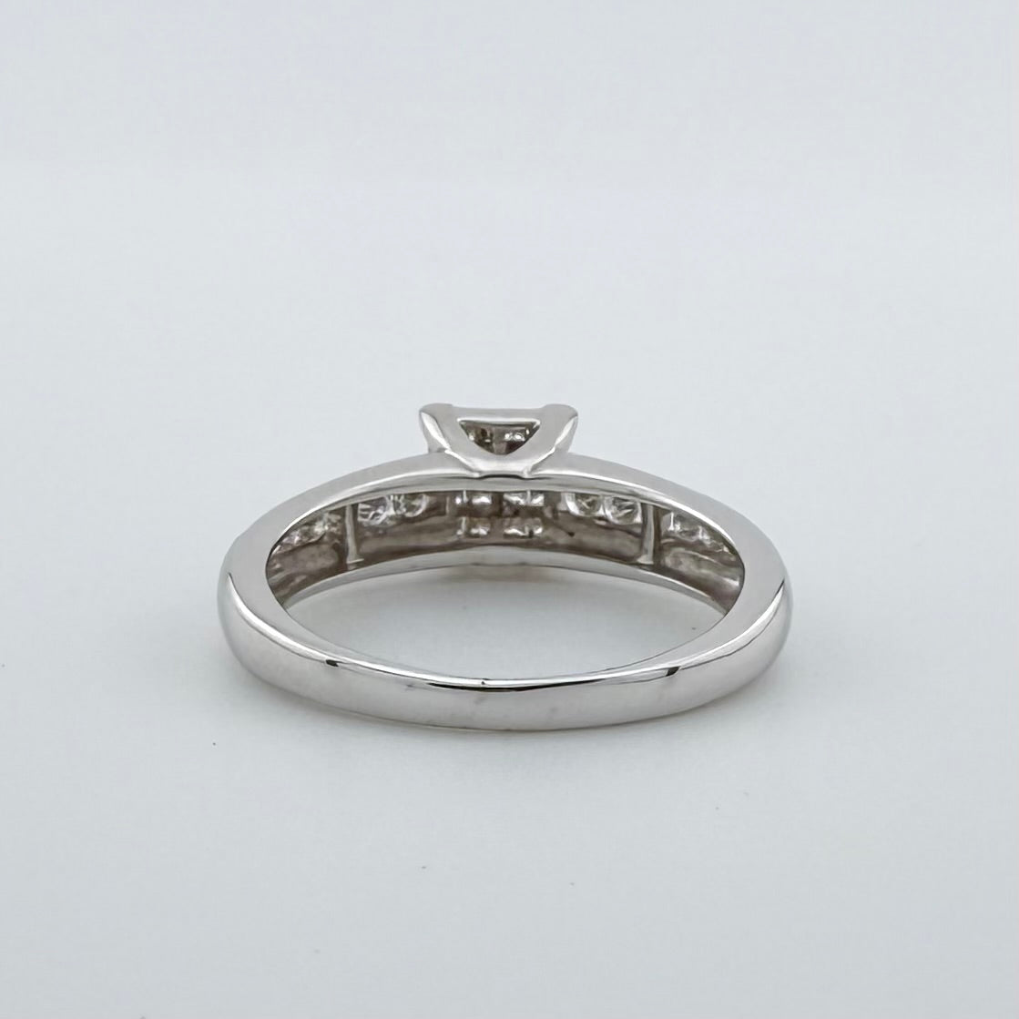 9ct White Gold Natural Diamond Cluster Ring