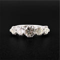 18ct White Gold Five-Stone Diamond Ring | Size M