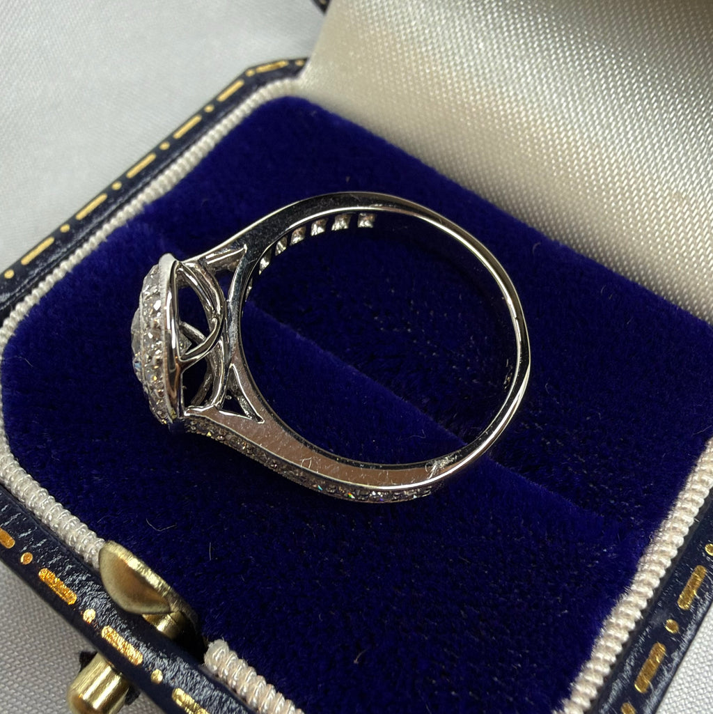 14k 1.10ct Diamond Daisy Ring - Size J