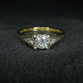 18ct Diamond Diamond Solitaire - Size N 1/2