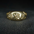 18ct Dia gypsy ring - Size N