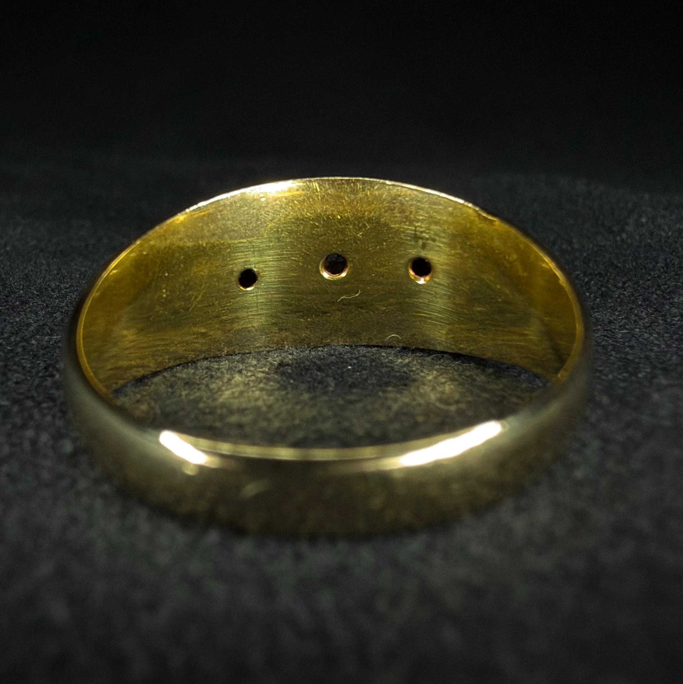 18ct Dia gypsy ring - Size N