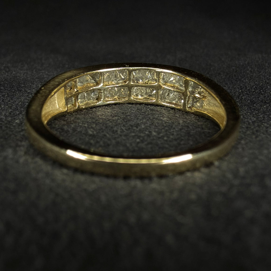 9ct Diamond Eternity Ring - Size P