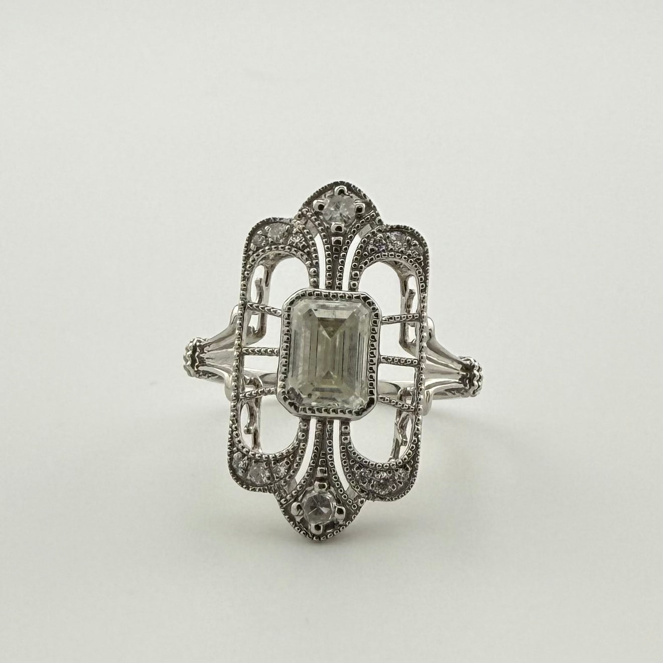Platinum 950 1.01ct Natural Diamond Ring - Size K 1/2