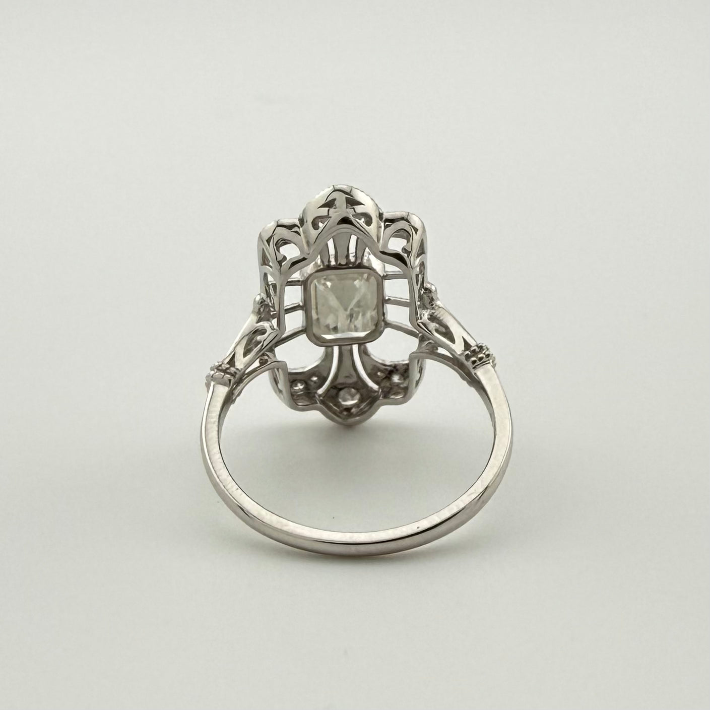 Platinum 950 1.01ct Natural Diamond Ring - Size K 1/2