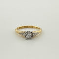 18ct Diamond Diamond Solitaire - Size N 1/2