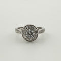 14k 1.10ct Diamond Daisy Ring - Size J