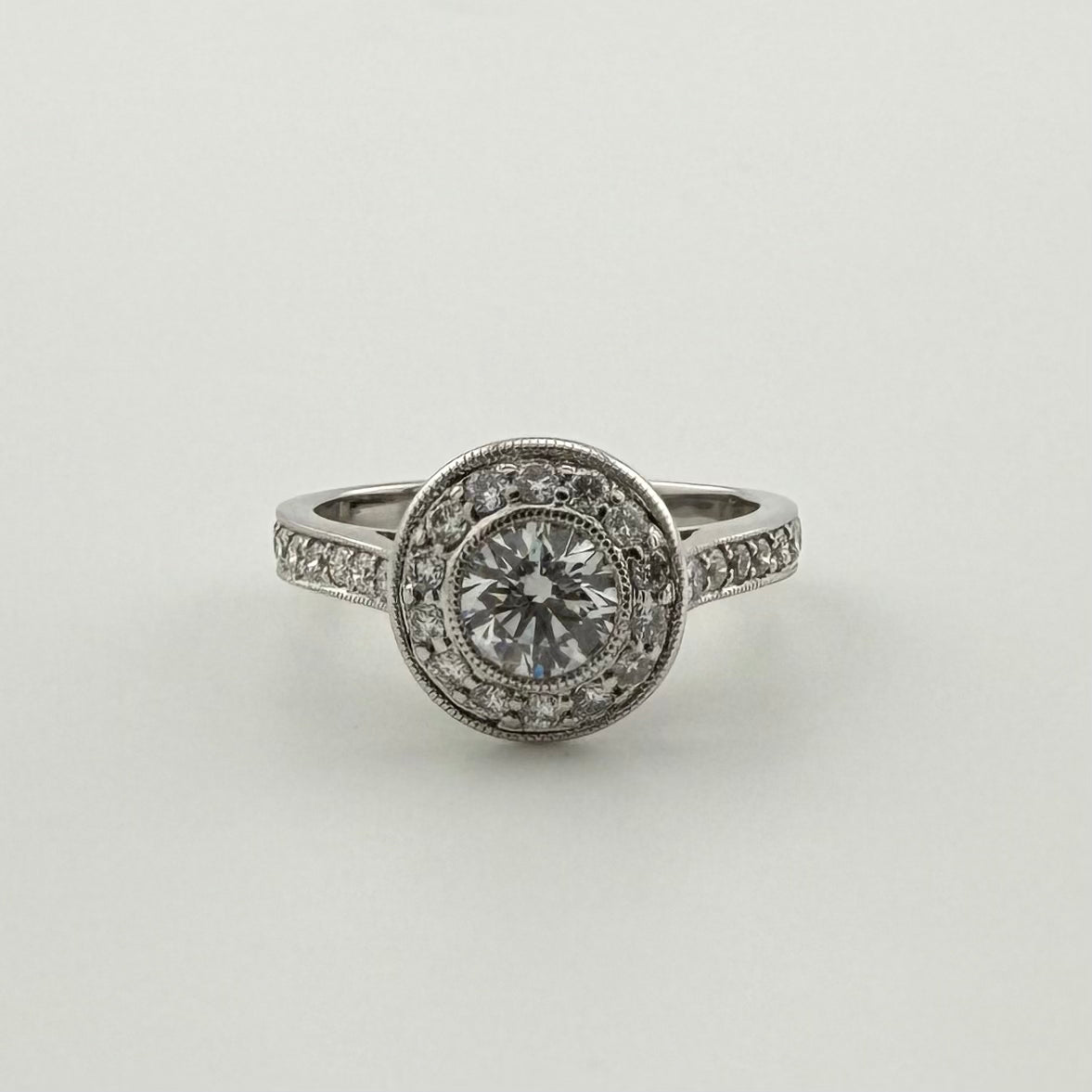 14k 1.10ct Diamond Daisy Ring - Size J