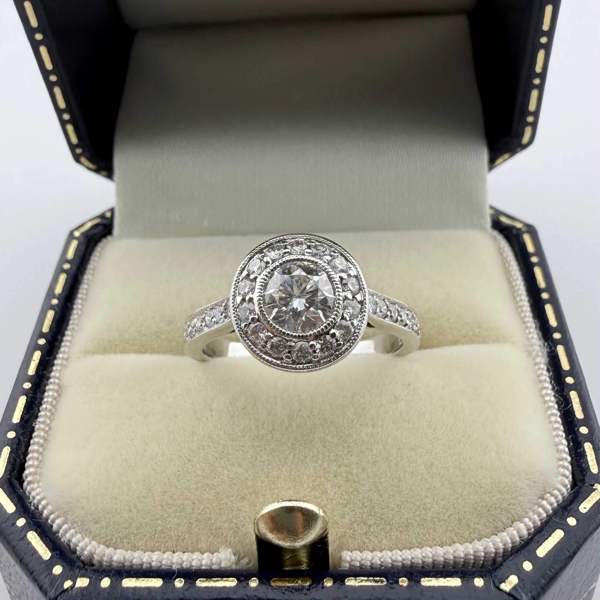 14k 1.10ct Diamond Daisy Ring - Size J